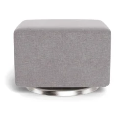 Monte Como Ottoman - Pebble Grey / Steel
