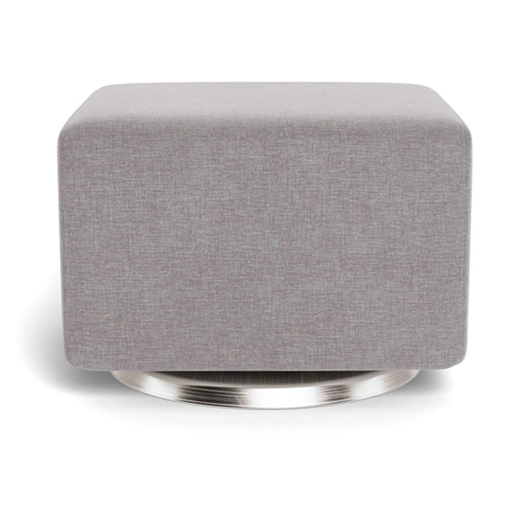 Monte Como Ottoman - Pebble Grey / Steel