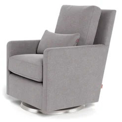 Monte Como Rocking and Swivel Armchair - Pepper Grey / Steel