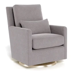 Monte Gliders & Rocking Chairs|Gliders & Rocking Chairs>Como Rocking and Swivel Armchair - Pepper Grey / Gold