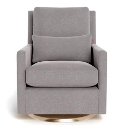Monte Gliders & Rocking Chairs|Gliders & Rocking Chairs>Como Rocking and Swivel Armchair - Pepper Grey / Gold