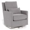 Monte Gliders & Rocking Chairs|Gliders & Rocking Chairs>Como Rocking and Swivel Armchair - Pebble Grey / Steel
