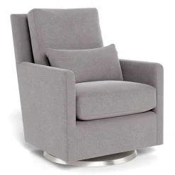 Monte Gliders & Rocking Chairs|Gliders & Rocking Chairs>Como Rocking and Swivel Armchair - Pebble Grey / Steel