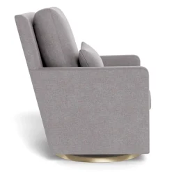 Monte Gliders & Rocking Chairs|Gliders & Rocking Chairs>Como Rocking and Swivel Armchair - Pebble Grey / Gold