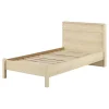 South Shore Complete Bed with Headboard - August Bleached Oak