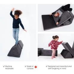 Go Coconut Complete Modular Sofa - Charcoal