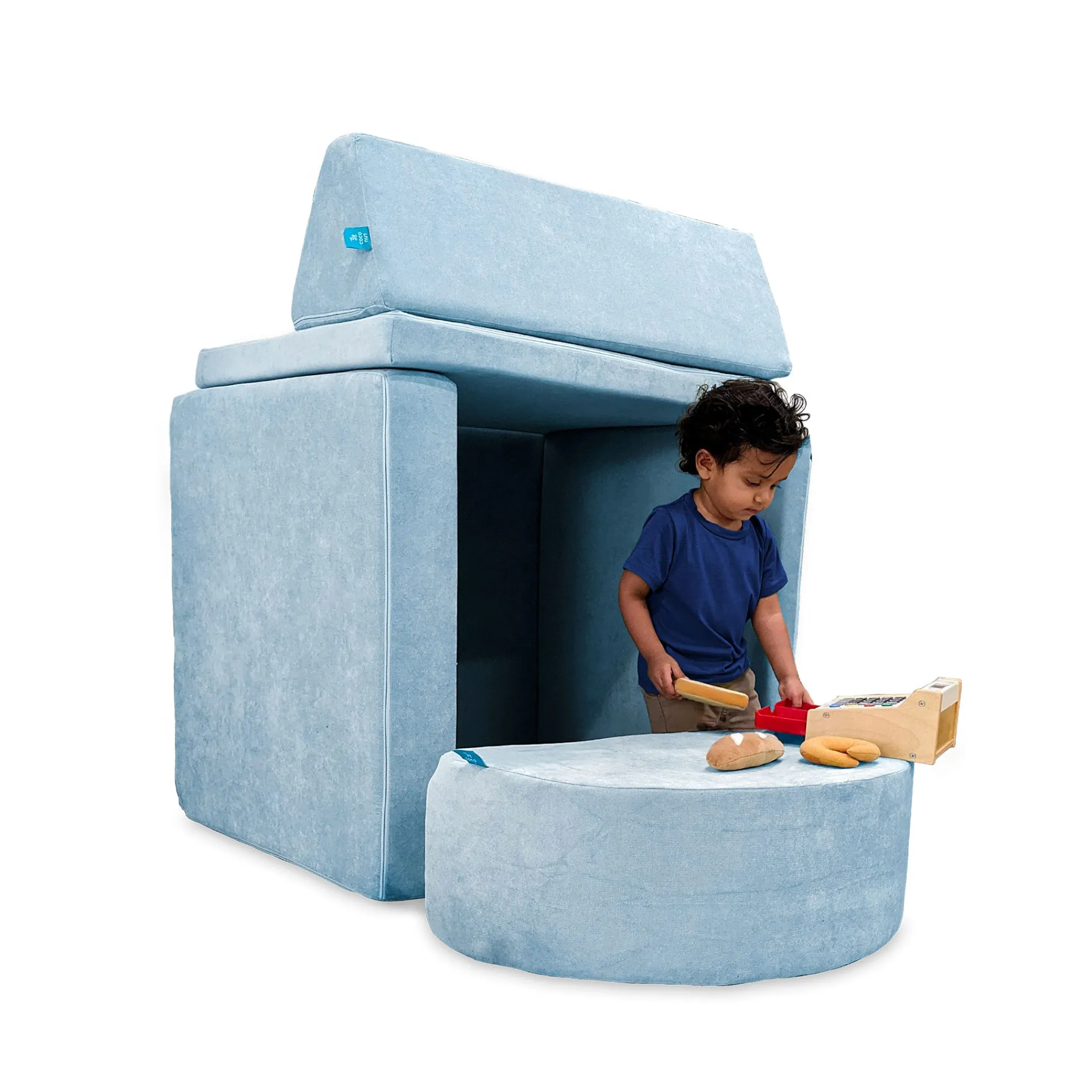 Go Coconut Kid'S Tables & Chairs>Complete Modular Sofa - Polar Plush
