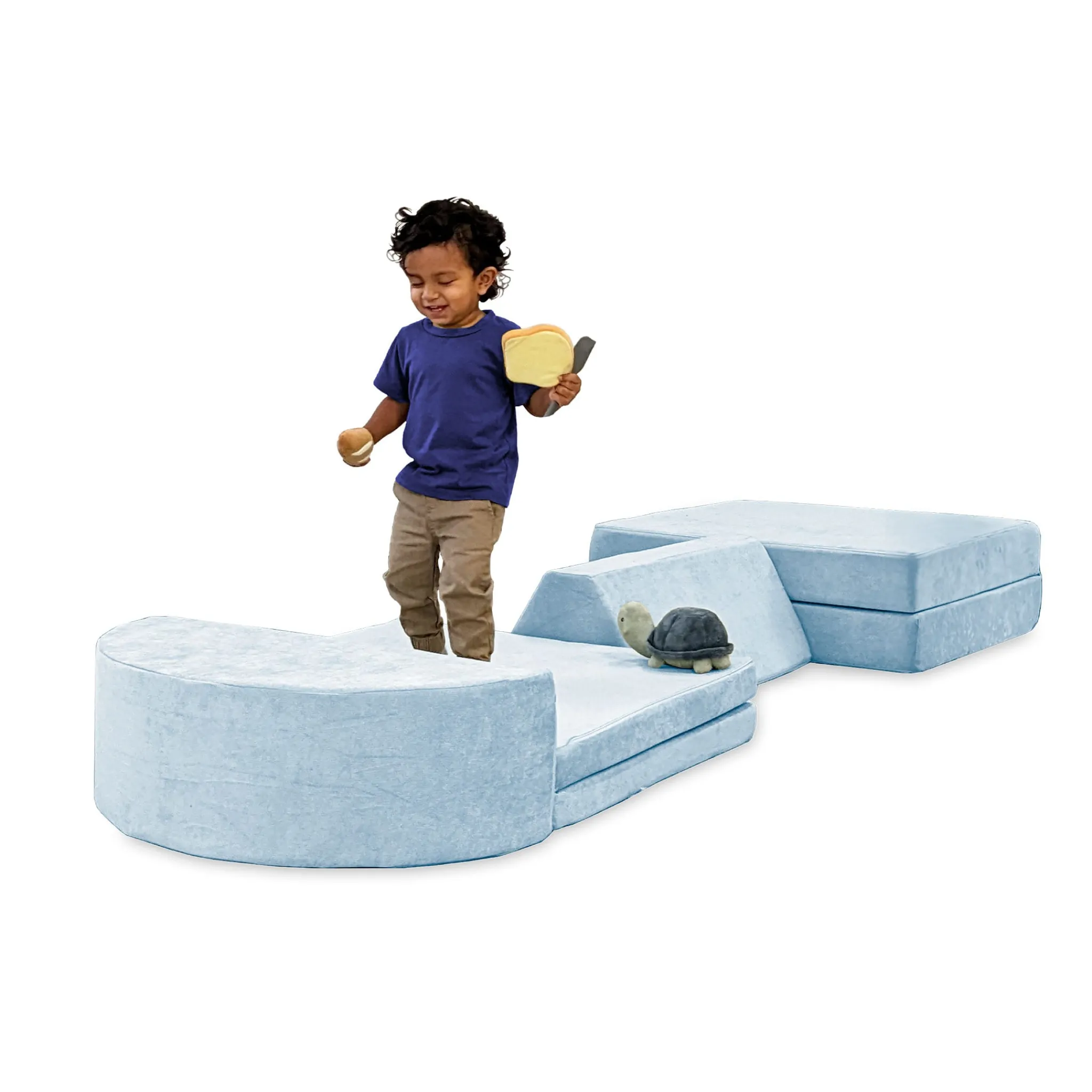 Go Coconut Kid'S Tables & Chairs>Complete Modular Sofa - Polar Plush