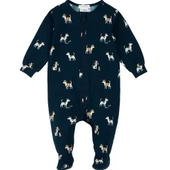 BOY Firsts par Petit Lem Construction Dog Pajamas 0-12m