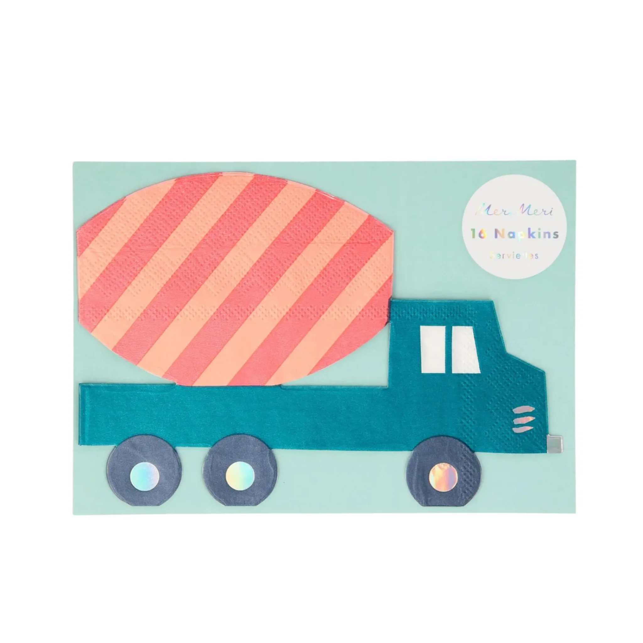 Meri Meri Party Supplies>Construction Napkins (16)