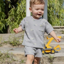 BOY Firsts par Petit Lem Construction 2pc Set 3-24m