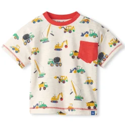 BOY Hatley Tops>Construction T-shirt 6-24m