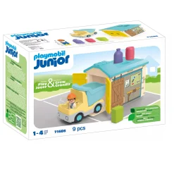 Kids Playmobil Assembly & Construction>Contruction Truck With Garage