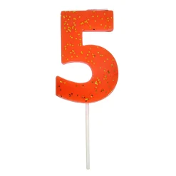 Meri Meri Coral Number 5 Candle