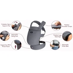 Momcozy Coton Baby Carrier 3-24m - Black