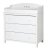 South Shore Cotton Candy Changing Table with Drawers - Pure White