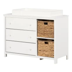 South Shore Changing Tables>Cotton Candy Changing Table - Pure White