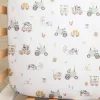 Kids Living Textiles Cotton Jersey Crib Fitted Sheet - Tractor Ride