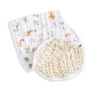 Aden + Anais Muslin Products|Nursing Covers>Cotton Muslin Burpy Bib - Giraffe Safari