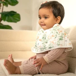 Aden + Anais Breastfeeding|Muslin Products>Cotton Muslin Burpy Bib - Butterfly Garden