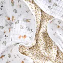 Kids Aden + Anais Cotton Muslin Dream Blanket - Giraffe Safari