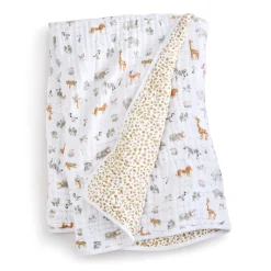 Kids Aden + Anais Cotton Muslin Dream Blanket - Giraffe Safari