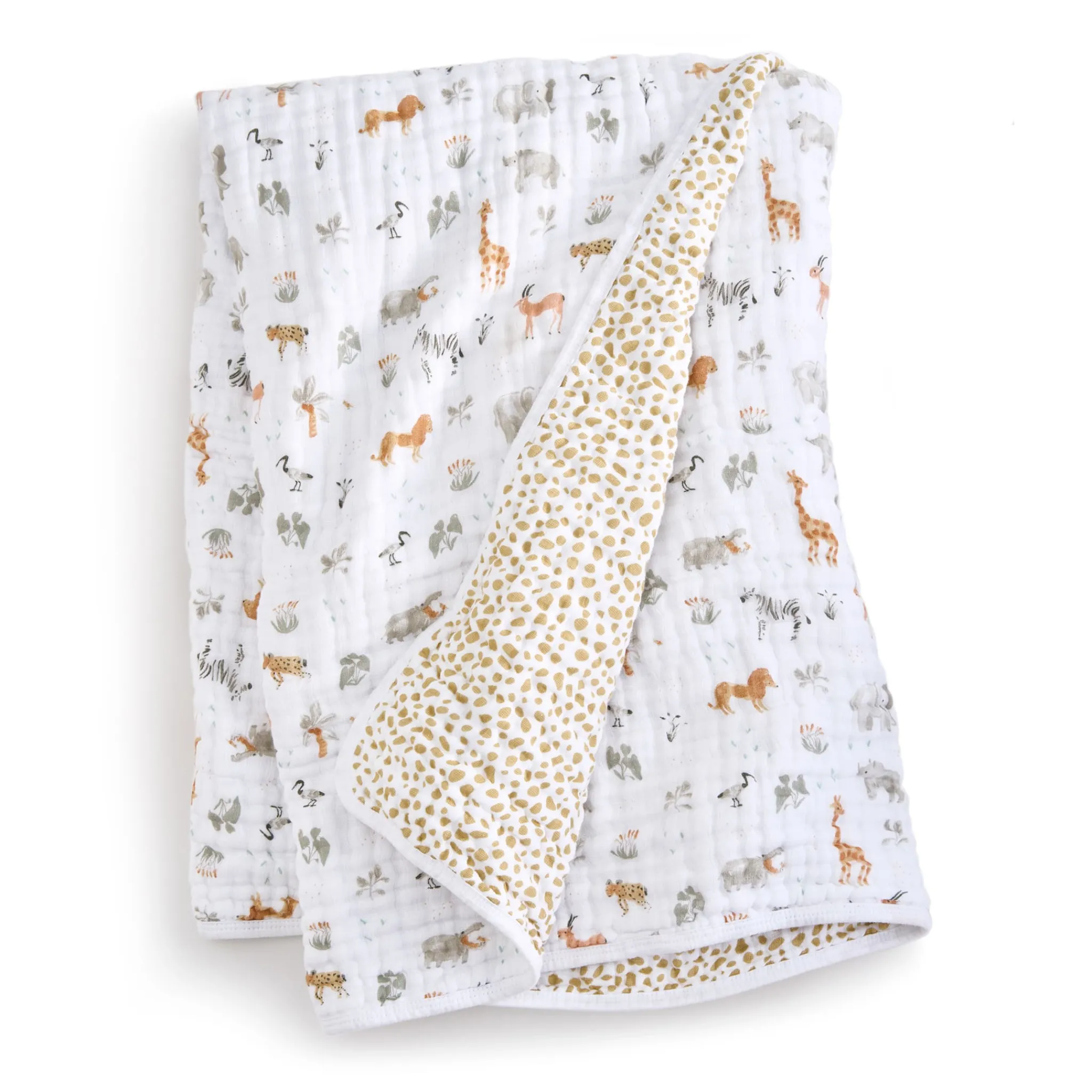 Kids Aden + Anais Cotton Muslin Dream Blanket - Giraffe Safari