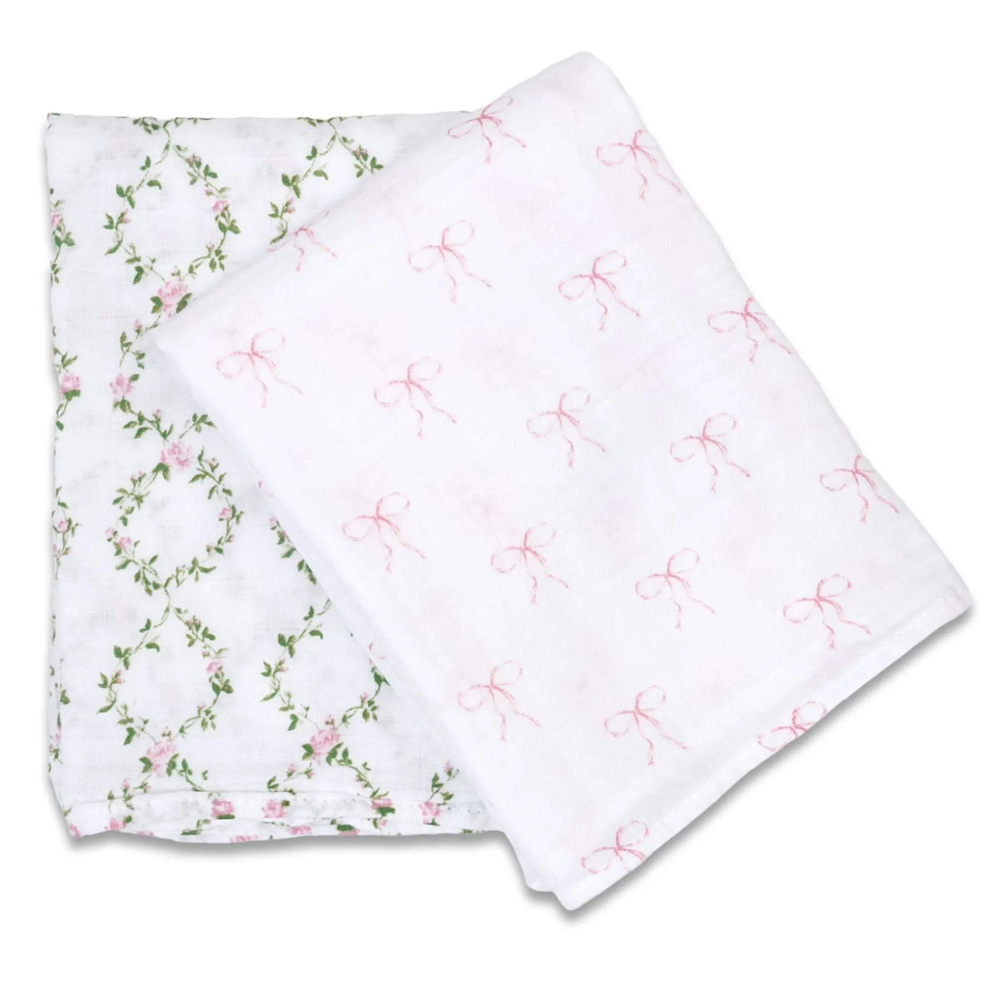 Kids Lulujo Cotton Muslin Swaddle (2) - Bows