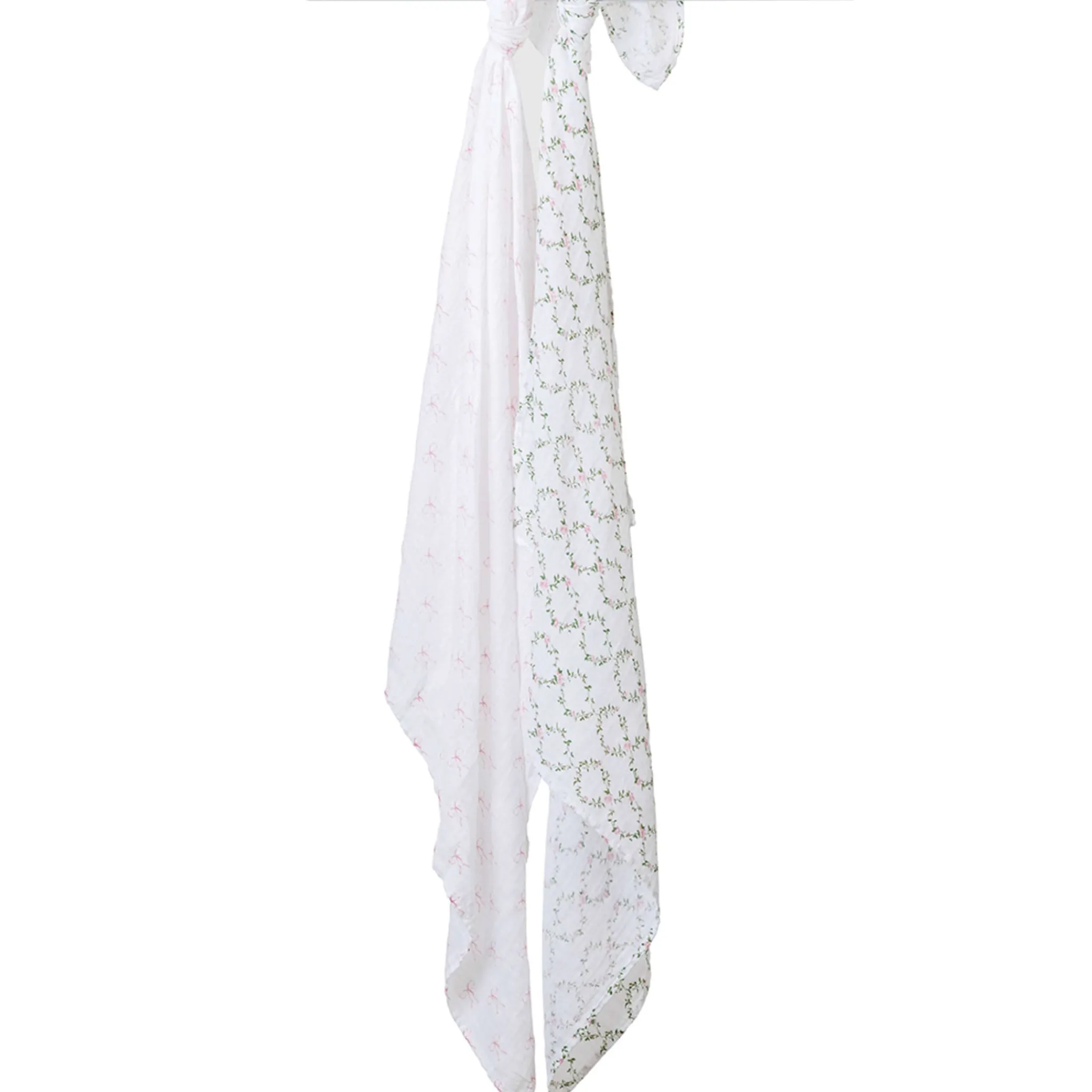 Kids Lulujo Cotton Muslin Swaddle (2) - Bows