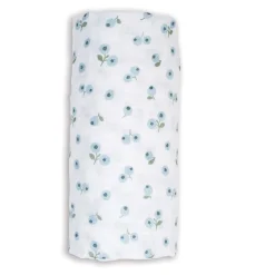 Kids Lulujo Cotton Muslin Swaddle - Blueberries