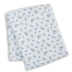 Kids Lulujo Cotton Muslin Swaddle - Blueberries