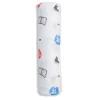 Kids Lulujo Blankets|Blankets>Cotton Muslin Swaddle - Hockey