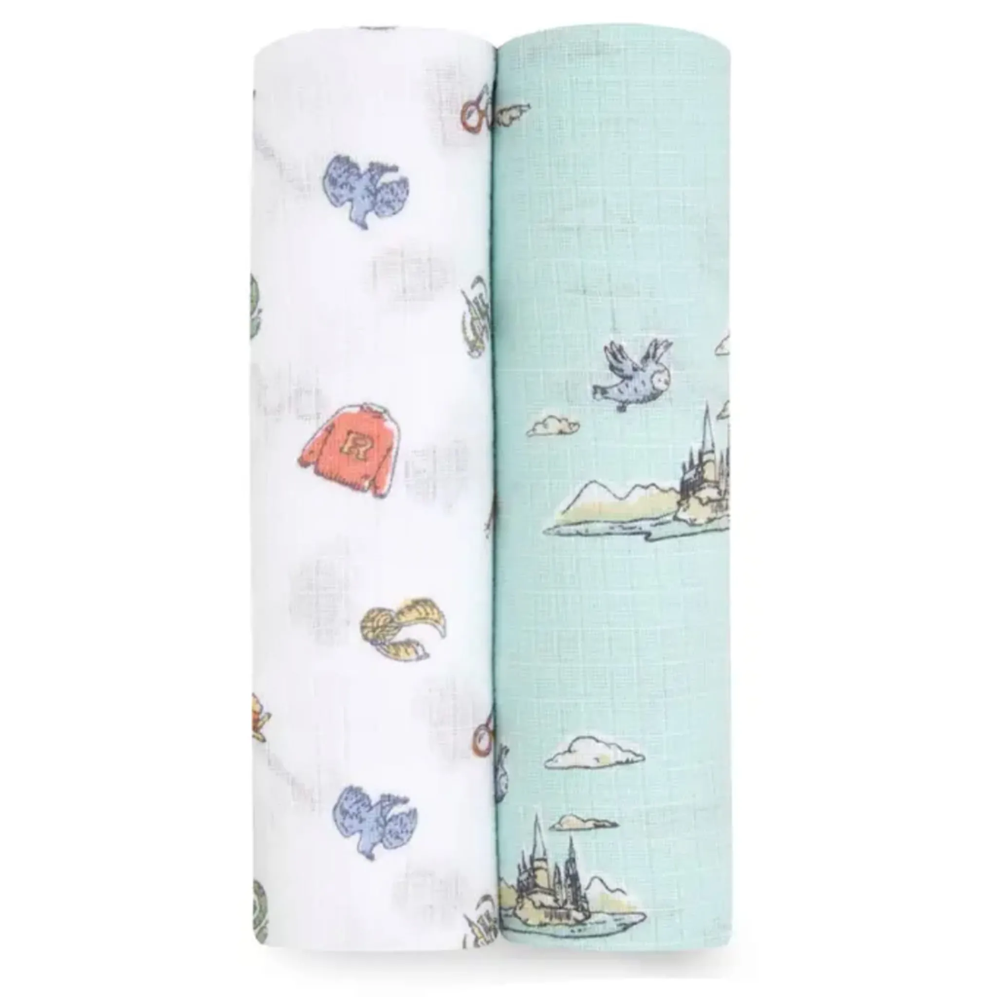 Kids Aden + Anais Cotton Muslin Swaddles (2) - Harry Potter