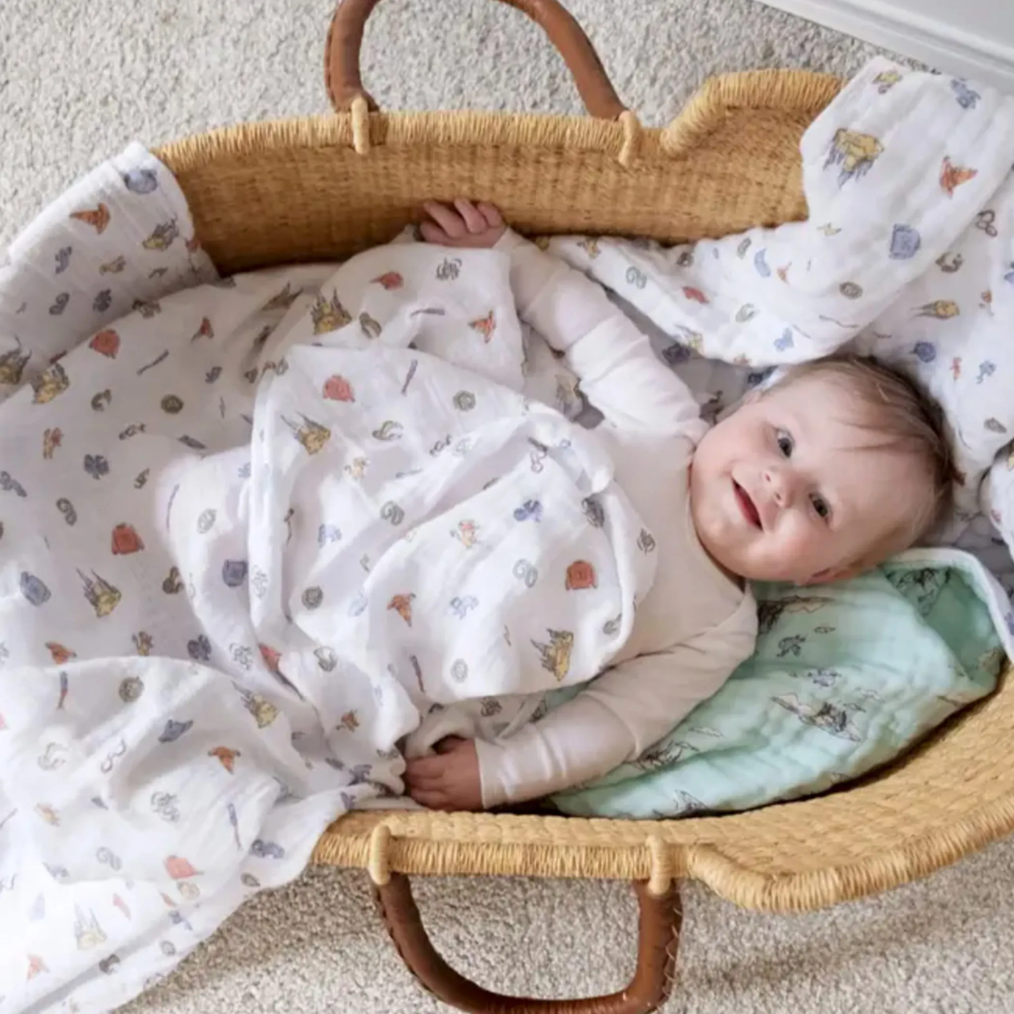 Kids Aden + Anais Cotton Muslin Swaddles (2) - Harry Potter