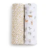 Kids Aden + Anais Cotton Muslin Swaddles (2) - Giraffe Safari