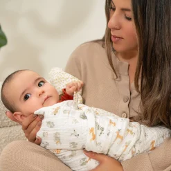 Kids Aden + Anais Cotton Muslin Swaddles (2) - Giraffe Safari