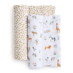 Kids Aden + Anais Cotton Muslin Swaddles (2) - Giraffe Safari