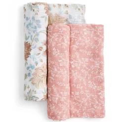Kids Aden + Anais Blankets|Blankets>Cotton Muslin Swaddles(2) - Victorian Flowers