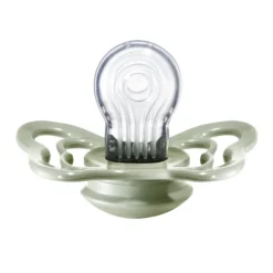 Bibs Pacifiers & Clips|Pacifiers & Clips>Couture Anatomical Pacifier 0-6m (2) - Ivory / Sage (Size 1)