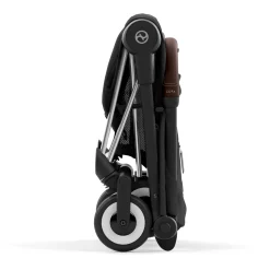 Kids Cybex Strollers|Strollers & Trailers>Coya Stroller - Chrome Frame with Sepia Black Seat