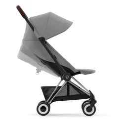 Kids Cybex Coya Stroller - Chrome Frame with Mirage Grey Seat