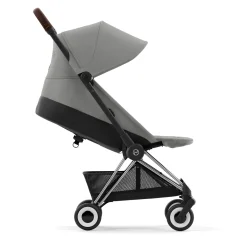 Kids Cybex Coya Stroller - Chrome Frame with Mirage Grey Seat