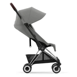 Kids Cybex Coya Stroller - Chrome Frame with Mirage Grey Seat
