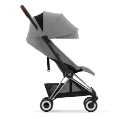 Kids Cybex Coya Stroller - Chrome Frame with Mirage Grey Seat