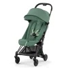 Kids Cybex Strollers|Strollers & Trailers>Coya Stroller - Matte Black Frame with Leaf Green Seat