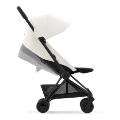 Kids Cybex Coya Stroller - Matte Black Frame with Off-White Seat