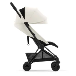 Kids Cybex Coya Stroller - Matte Black Frame with Off-White Seat