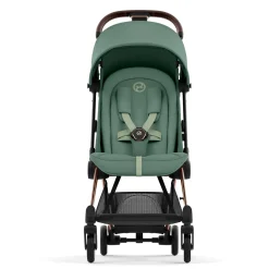 Kids Cybex Coya Stroller - Rose Gold Frame with Leaf Green Seat