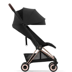 Kids Cybex Coya Stroller - Rose Gold Frame with Sepia Black Seat