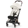 Kids Cybex Strollers|Strollers & Trailers>Coya Stroller - Rose Gold Frame with Off-White Seat